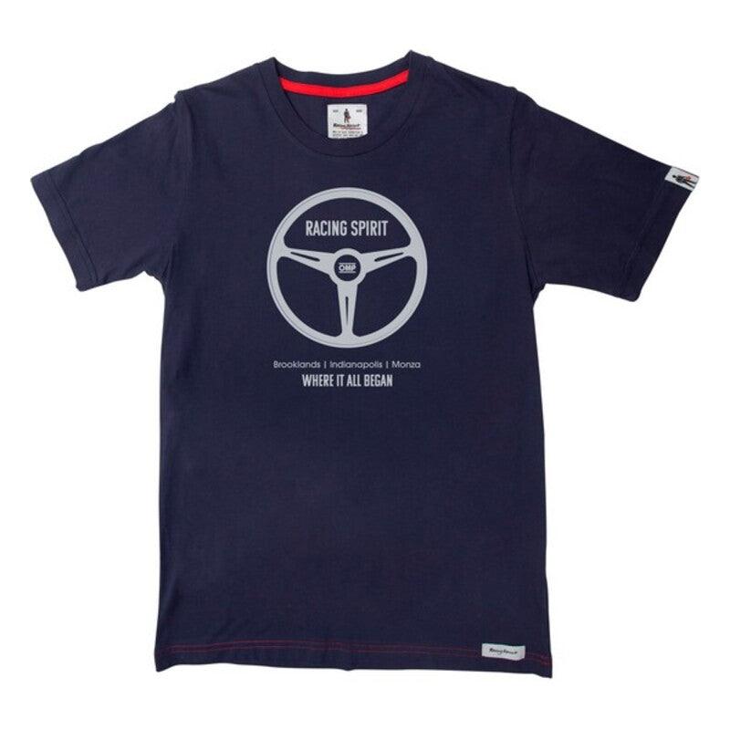 Men’s Short Sleeve T-Shirt OMP Navy Where It All Began Navy Blue - Sterilamo