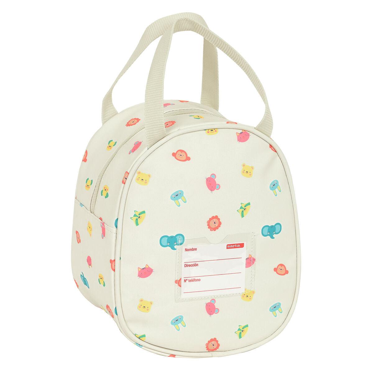 Thermal Lunchbox Safta Cabecitas 19 x 22 x 14 cm Cream - Sterilamo