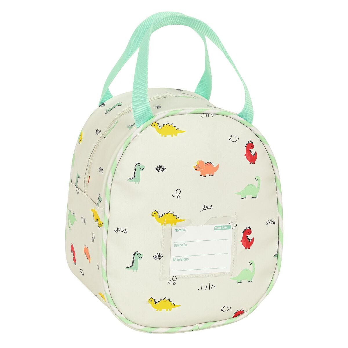 Thermal Lunchbox Safta Dinos 19 x 22 x 14 cm Cream - Sterilamo