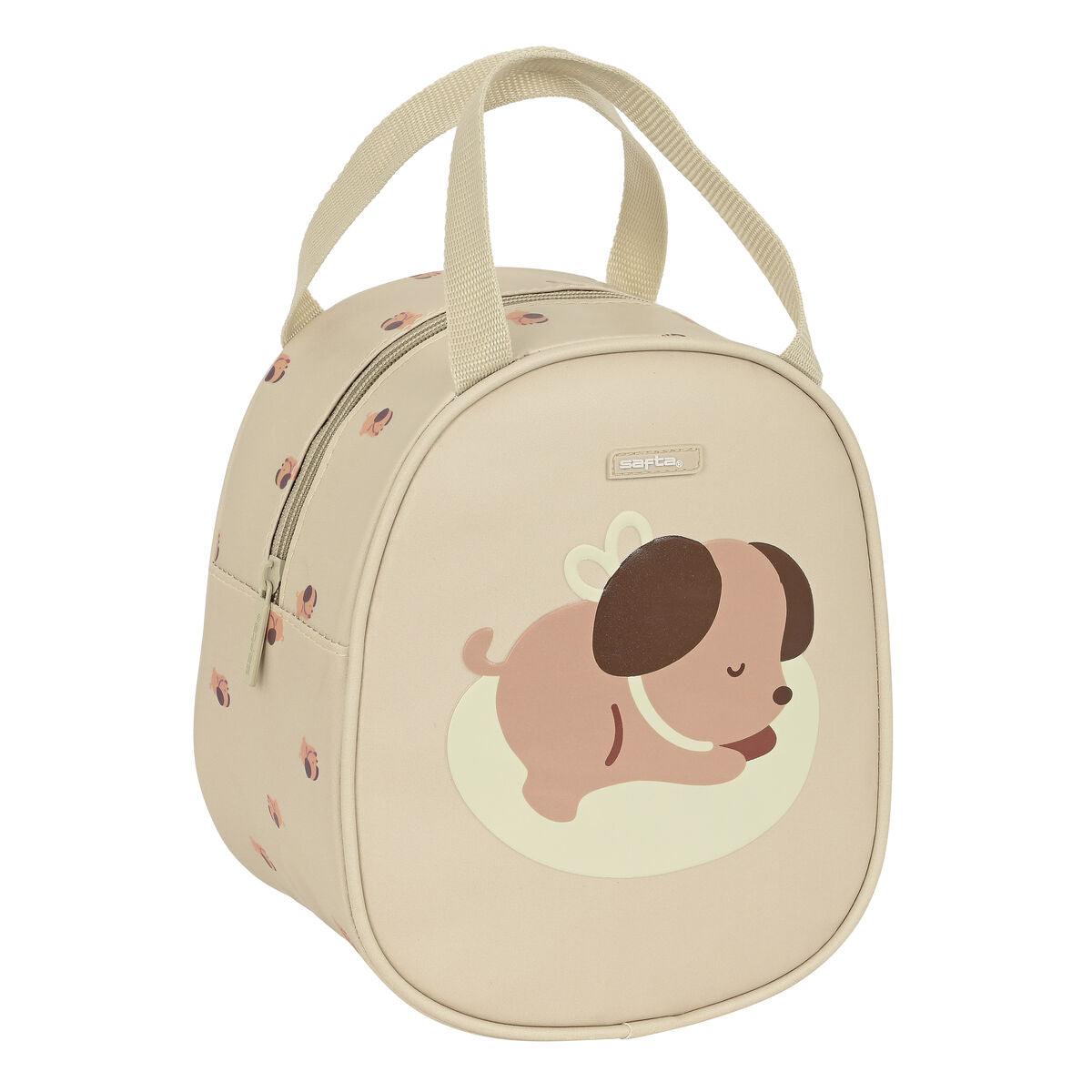 Thermal Lunchbox Safta Puppy 19 x 22 x 14 cm Beige - Sterilamo